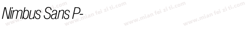 Nimbus Sans P字体转换